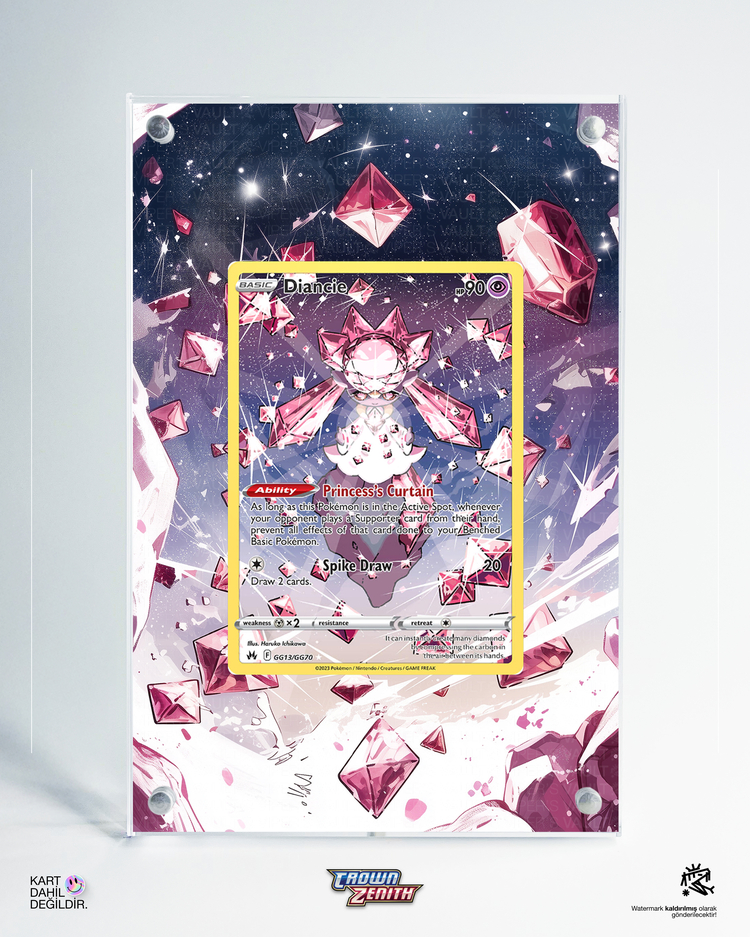 Diancie - Crown Zenith - Extended Art Display