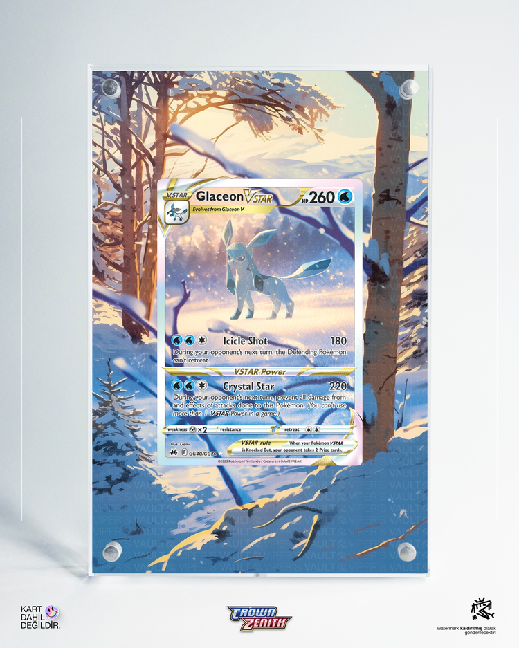 Glaceon - Crown Zenith - Extended Art Display