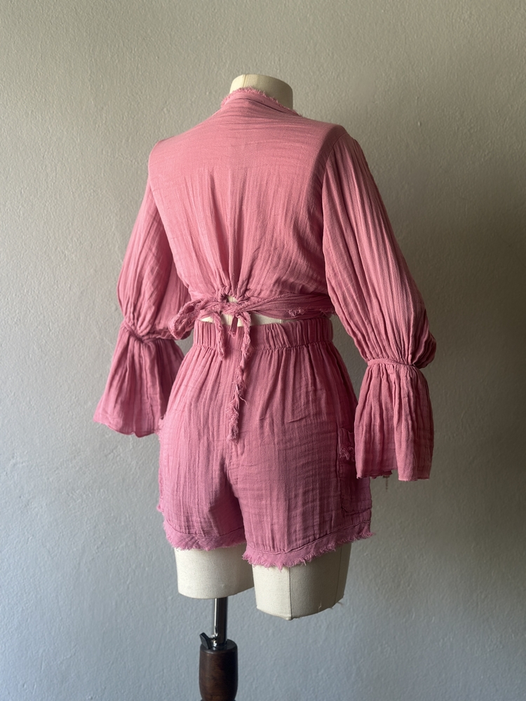 Özel tasarım boho - 3lü takım - pembe 