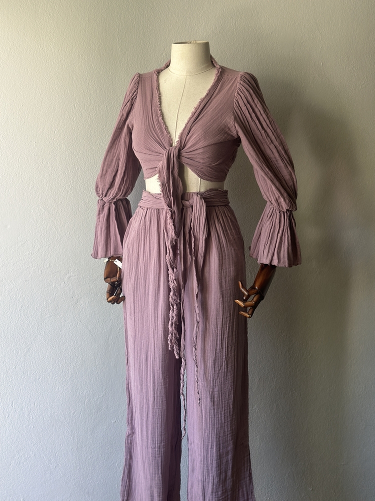 Riva 2li takım - Özel Boho Tasarım - Gül Kurusu 
