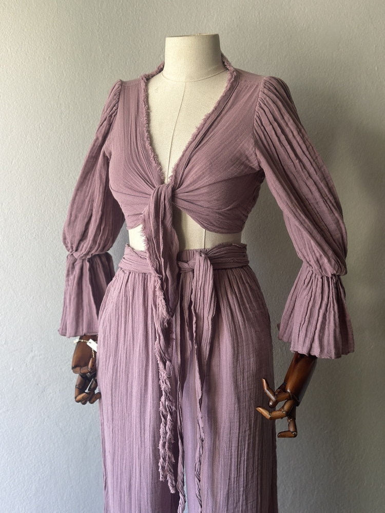 Riva 2li takım - Özel Boho Tasarım - Gül Kurusu 