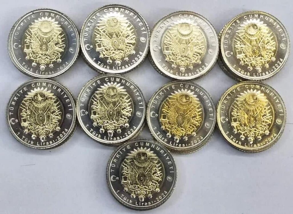 9’lu Osmanlı Padişahları Bimetal Hatıra Parası Set