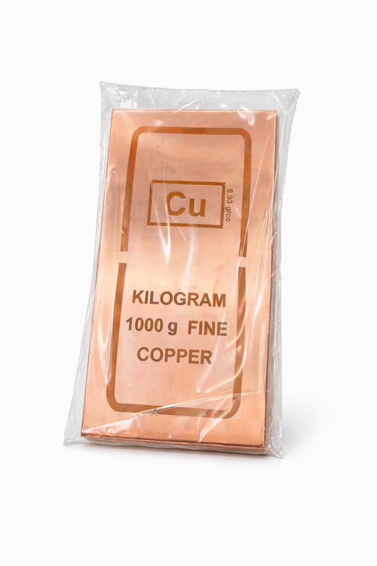 999 Saf Bakır Külçe 1 Kg