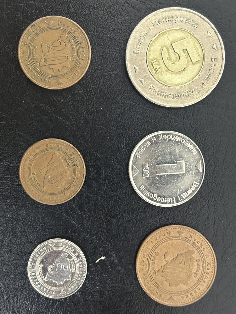 Bosna Markı Madeni Tedavül Para Set
