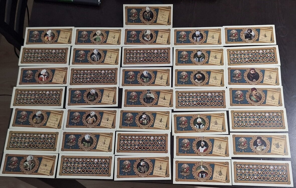 36 Adet Padişahlar Serisi Fantazi Para Seti