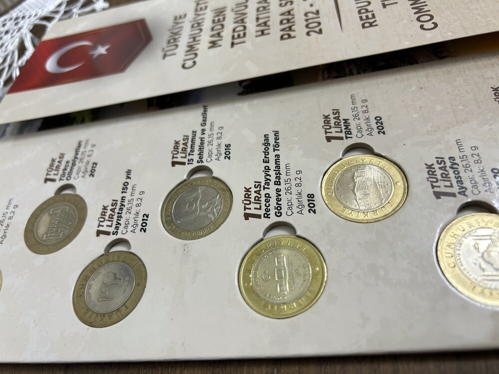 Özel Kitinde 1 TL Hatıra Para Seti