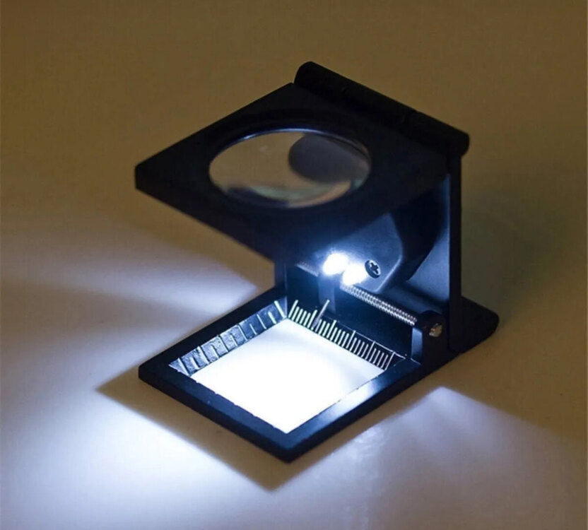 Led Işıklı Katlanır Lüp Mercek 10X