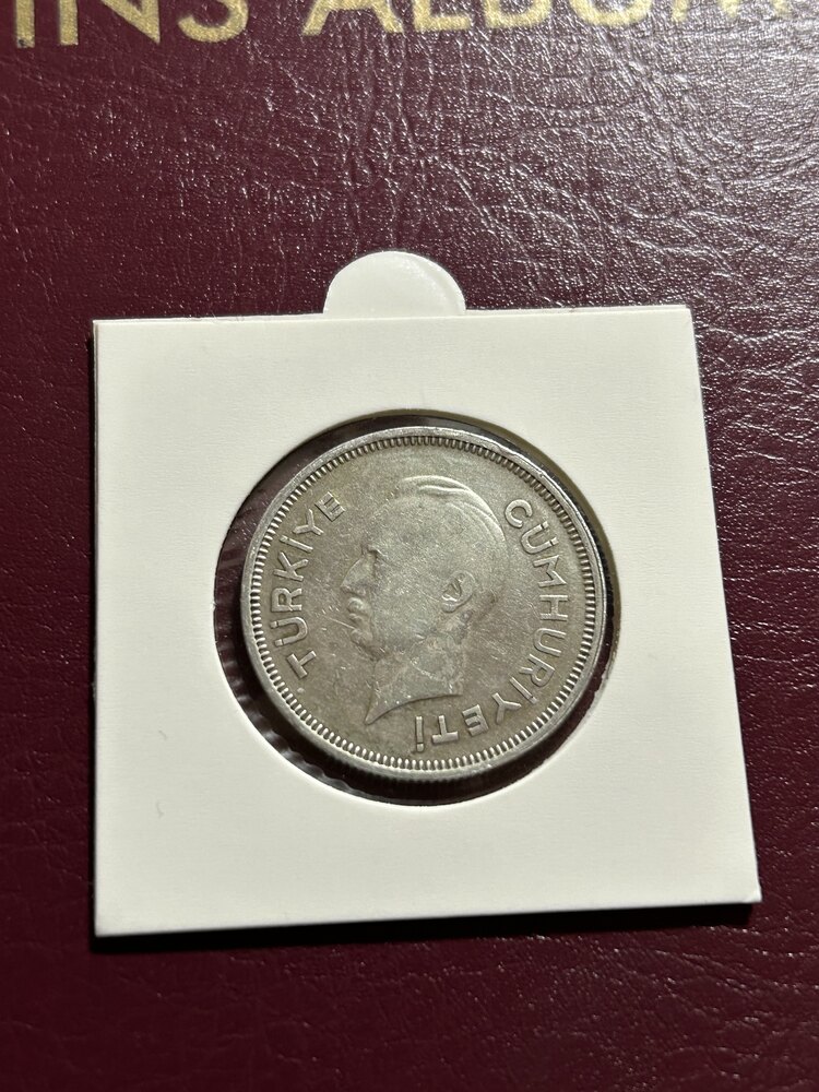 1941 Gümüş İnönü 1 Lira