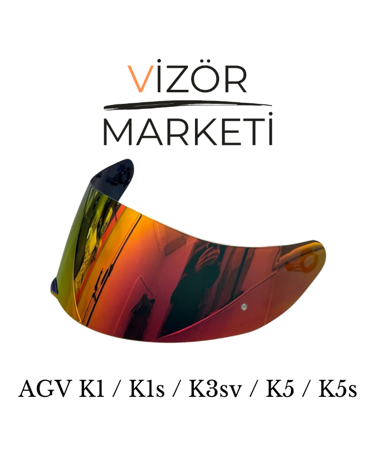AGV K1 / K1s / K3sv / K5 / K5s Red Gold Vizör