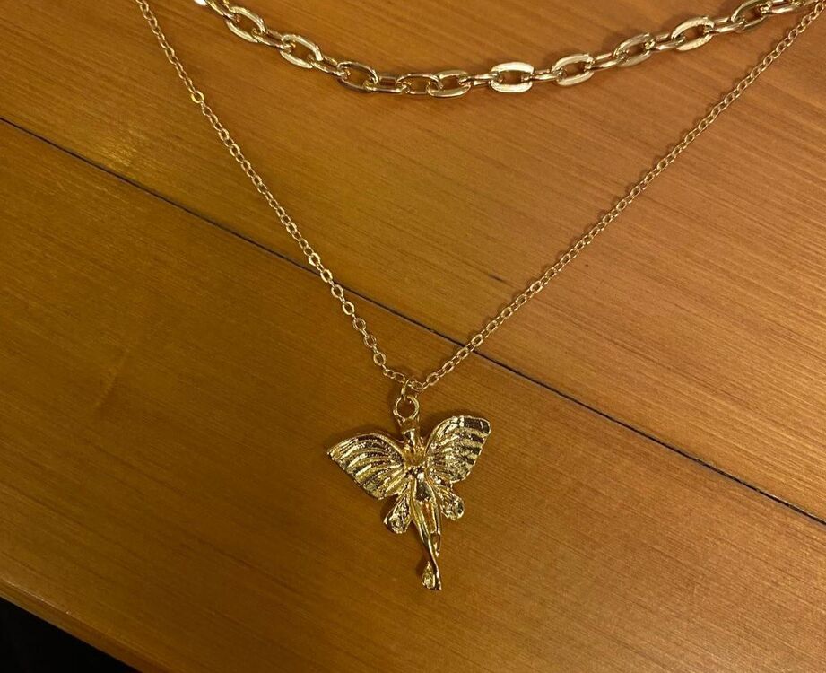 Fairy Çift zincirli Kolye