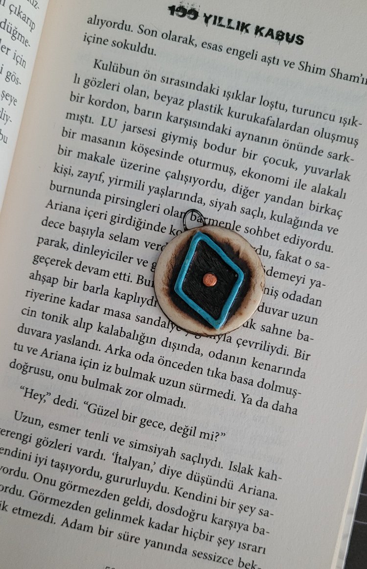 Ahşap Görünümlü Vintage Kolye Ucu