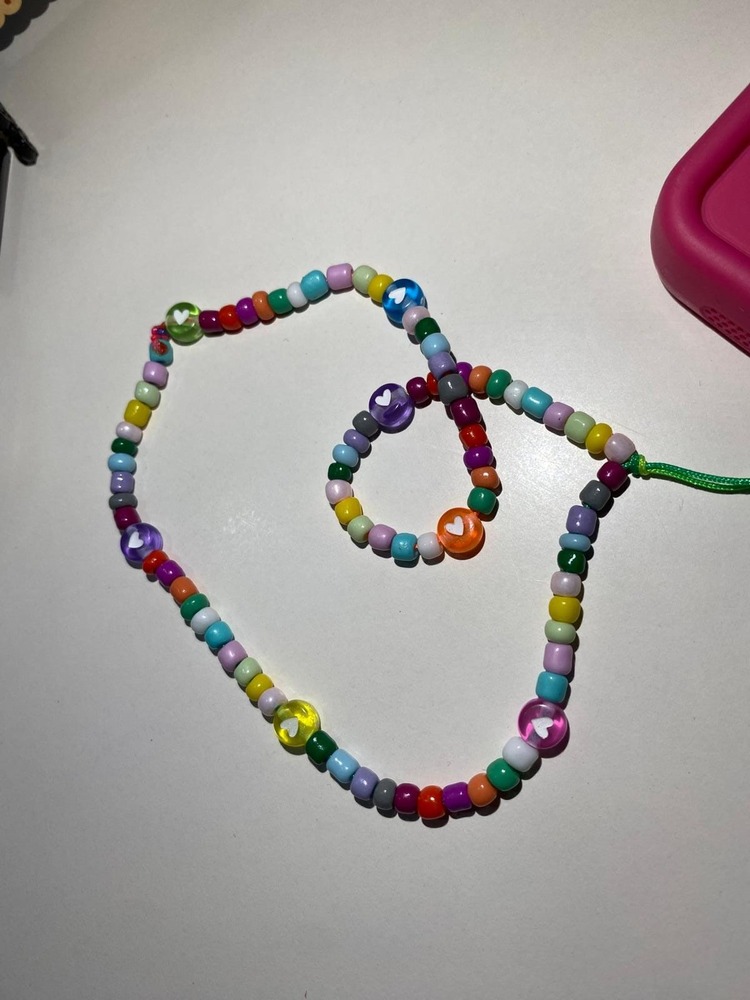 Rainbow Hearts Telefon Charmı