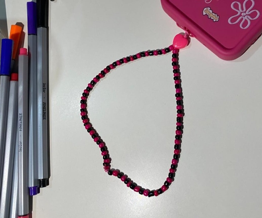 Monster High Draculaura Pembe-Siyah Telefon Charmı