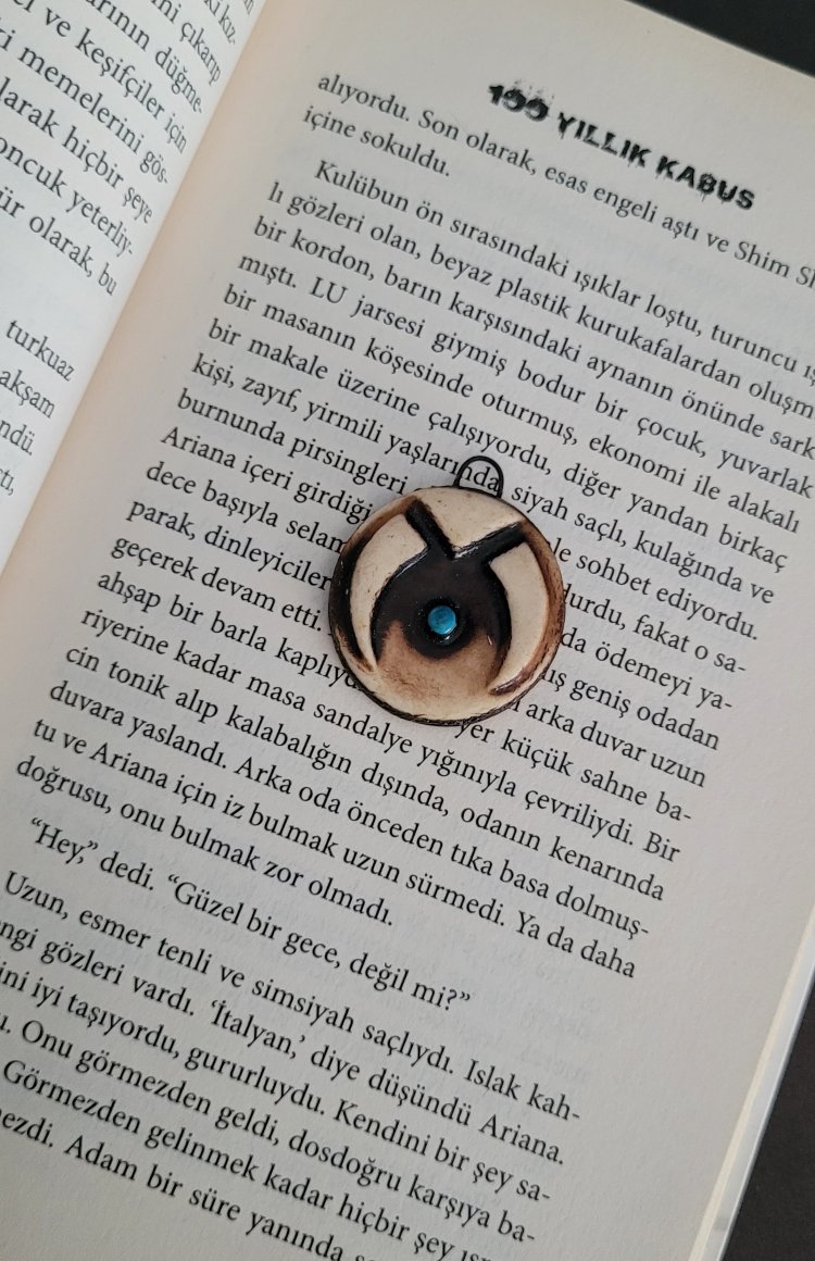 Ahşap Görünümlü Vintage Kolye Ucu