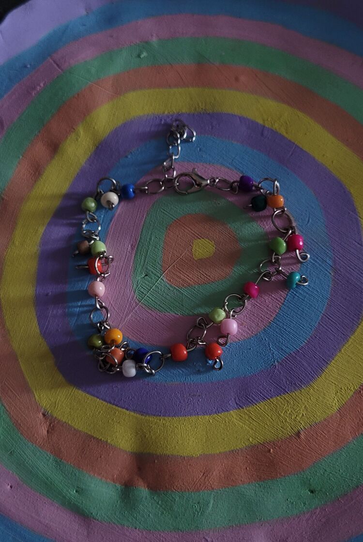 Renkli Boncuklu Bohem Bileklik