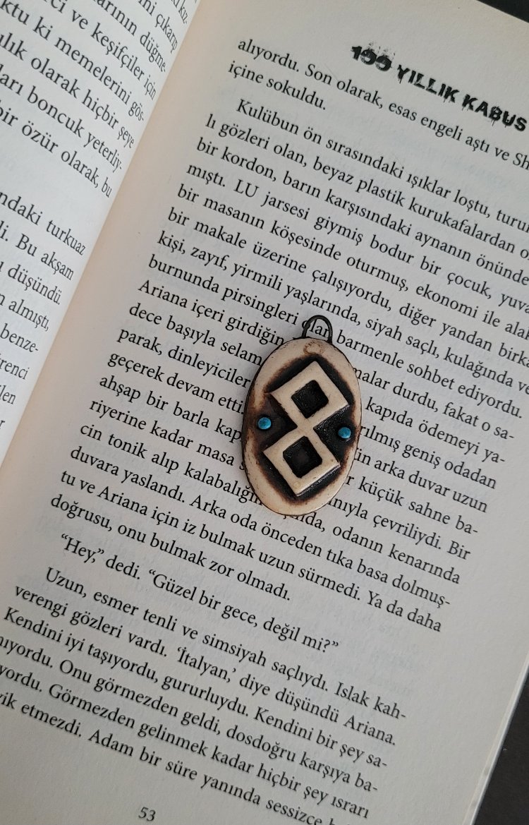 Ahşap Görünümlü Vintage Kolye Ucu
