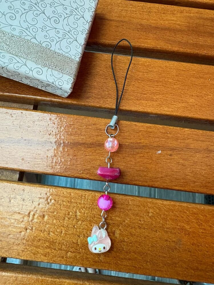 Pembe Telefon Charmı