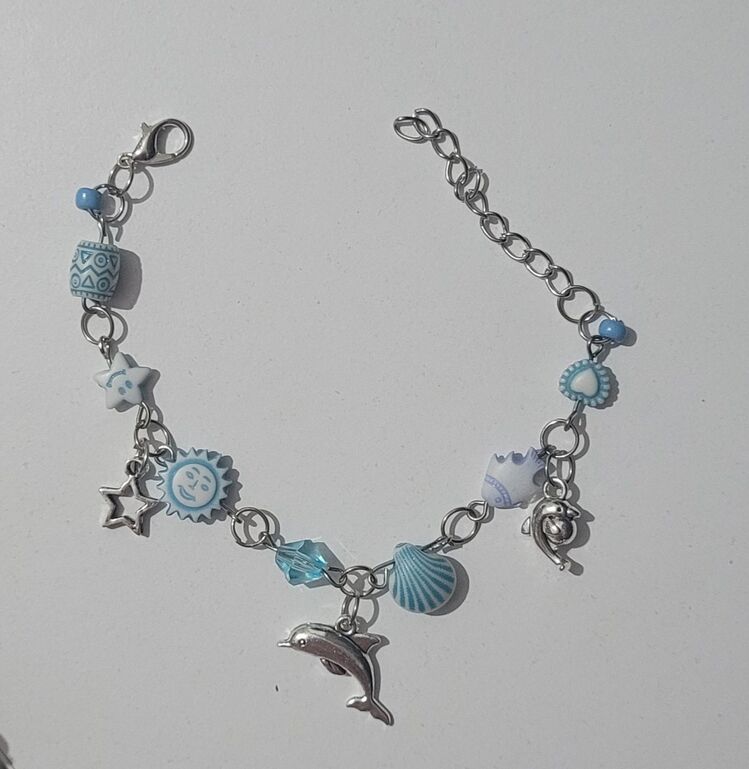 Deniz Temalı Charmlı Bileklik