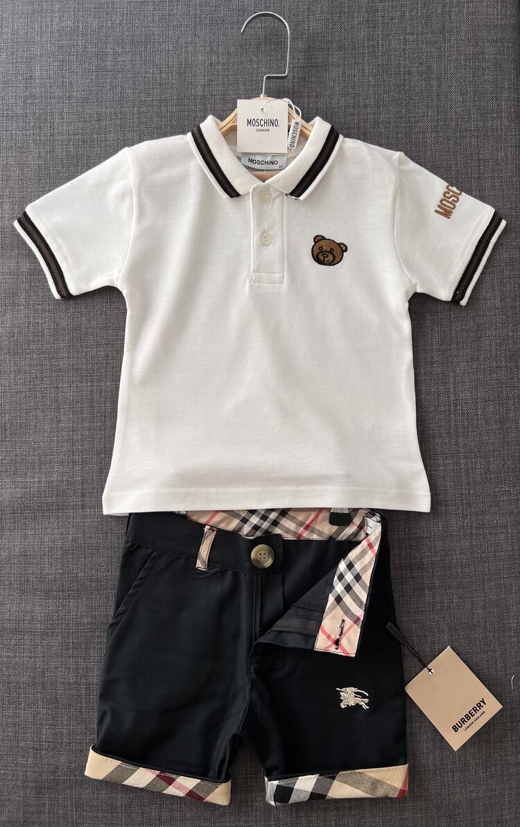 Moschino Polo Yaka / Burberry Şort Takım