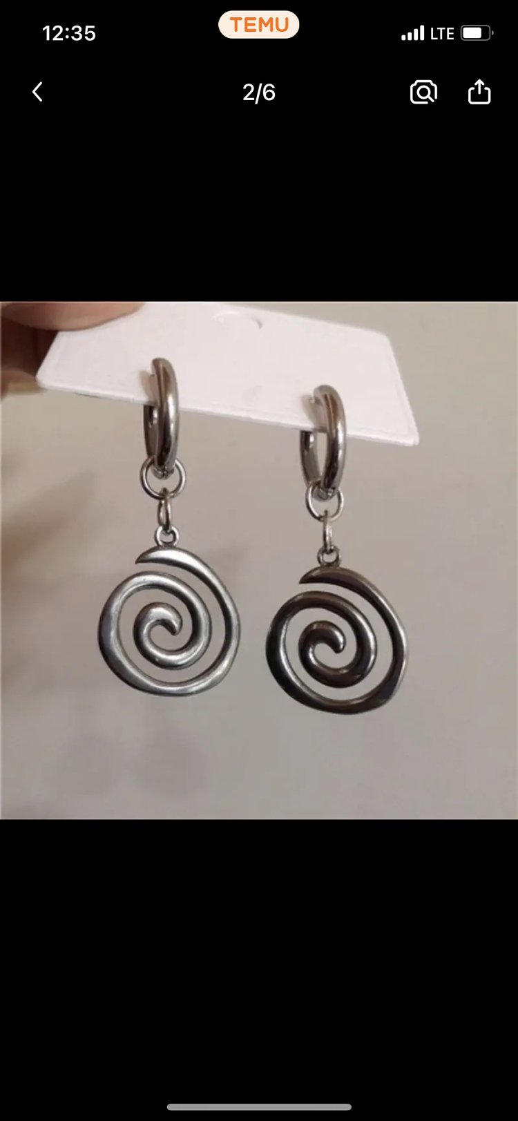 Çelik spiral küpe