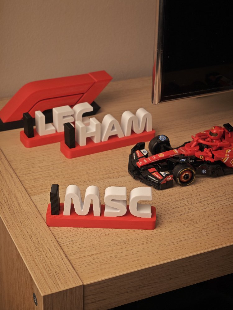 F1 - Kırmızı Ferrari Pilot Dekor