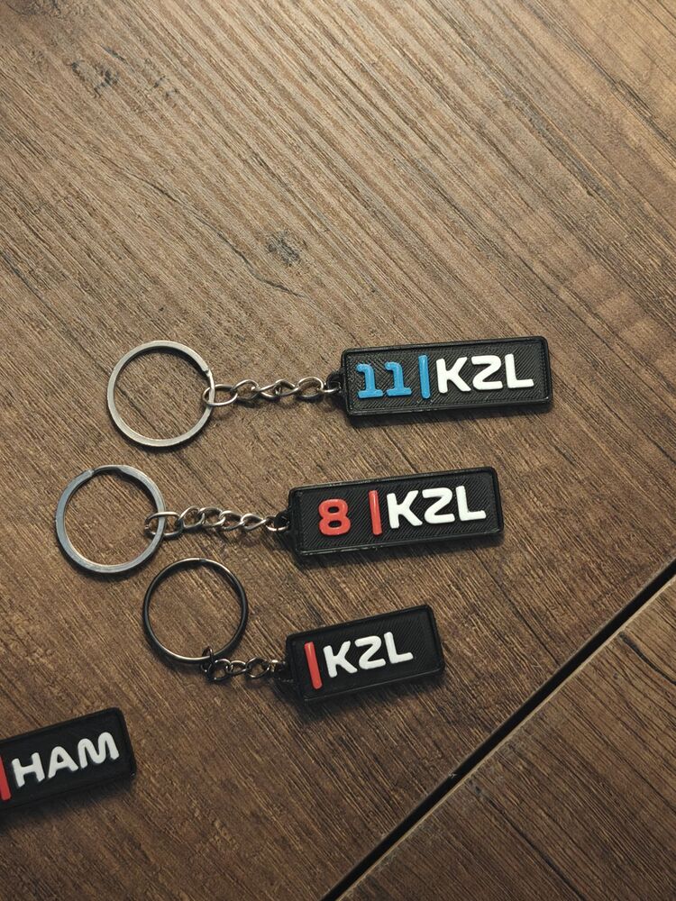 F1 İsime ve Numaraya Özel Anahtarlık