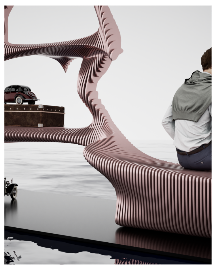 Parametric Display Stand & Bench Unit | Dual essence I