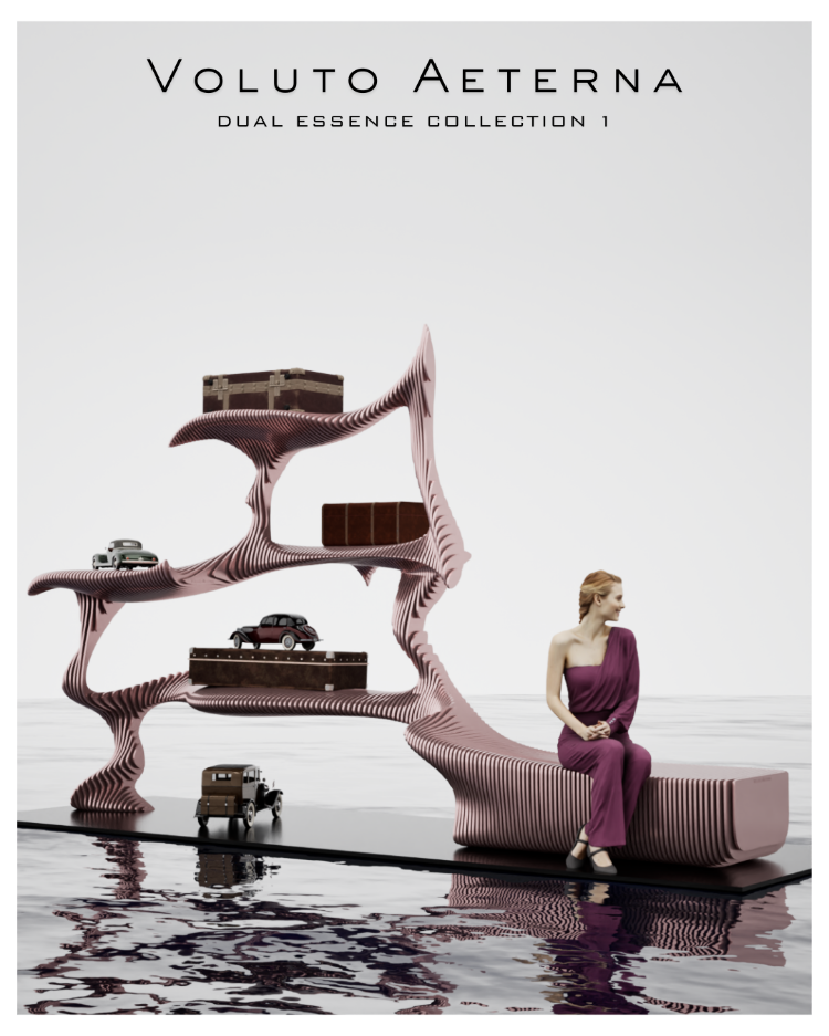 Parametric Display Stand & Bench Unit | Dual essence I