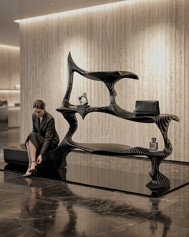 Parametric Display Stand & Bench Unit | Dual essence I