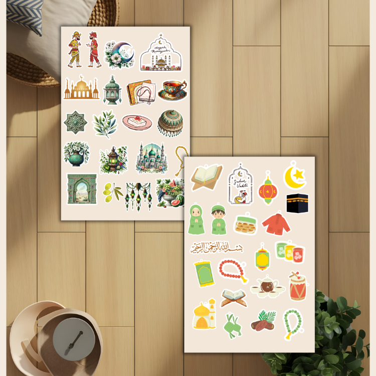 4'lü Ramazan Sticker Set D00027