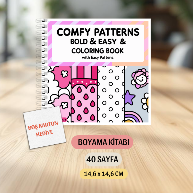 Comfy Patterns Boyama Kitabı  KŞ00041