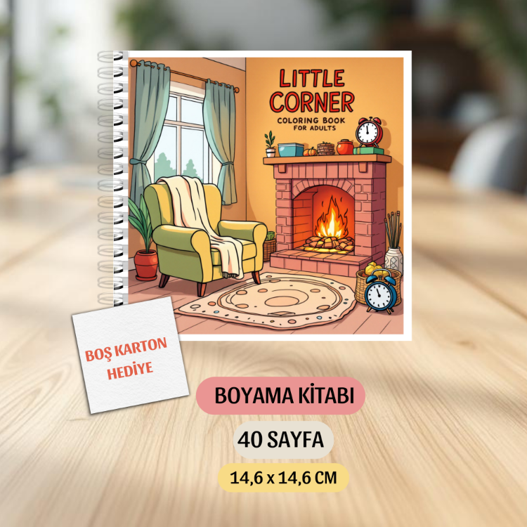 Boyama Kitabı, Köşeli Tatlı Ev, Coloring Book Boyama KŞ00023