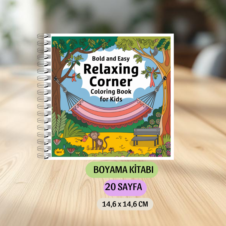 Relaxing Corner Boyama Kitabı KU0012