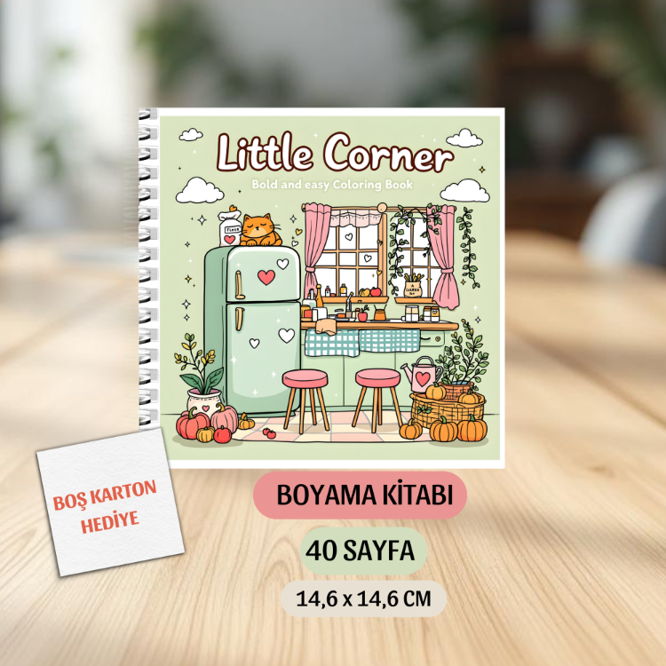 Boyama Kitabı, Köşeli Tatlı Ev Boyama KŞ00002