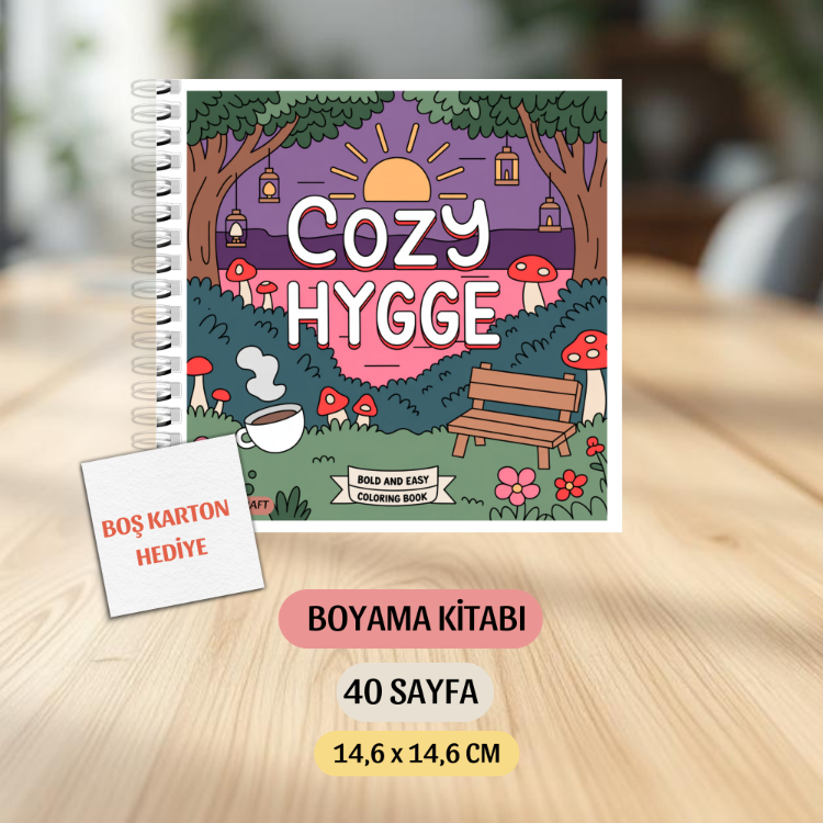 Cozy Hygge Boyama Kitabı  KŞ00048