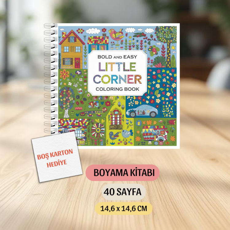 Boyama Kitabı, Köşeli Tatlı Ev Boyama KŞ00014