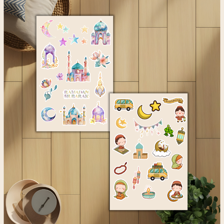4'lü Ramazan Sticker Set D00027