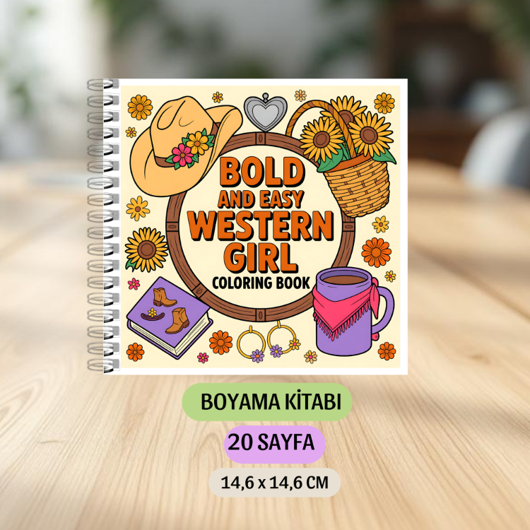 Western Girl Boyama Kitabı KU0031