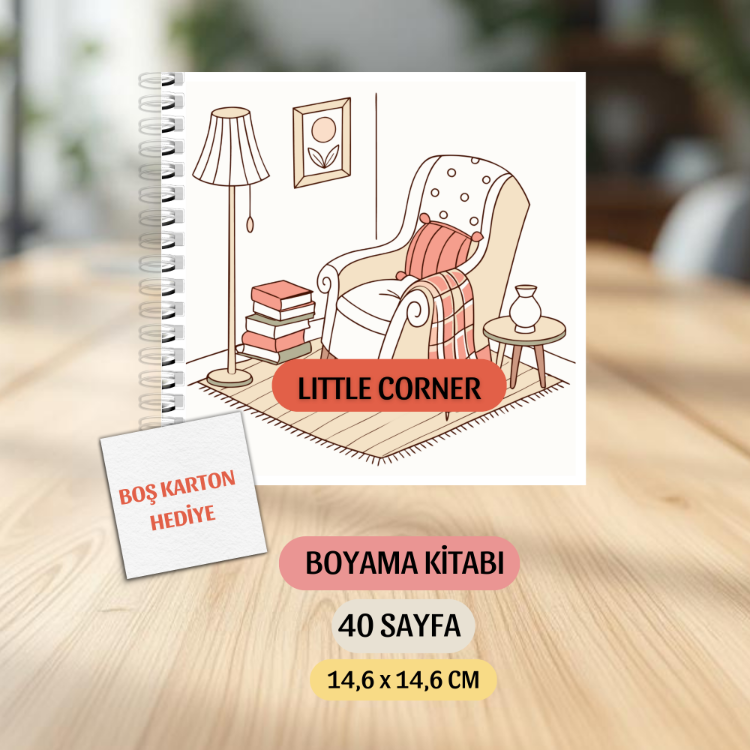 Boyama Kitabı, Köşeli Tatlı Ev Boyama KŞ00012