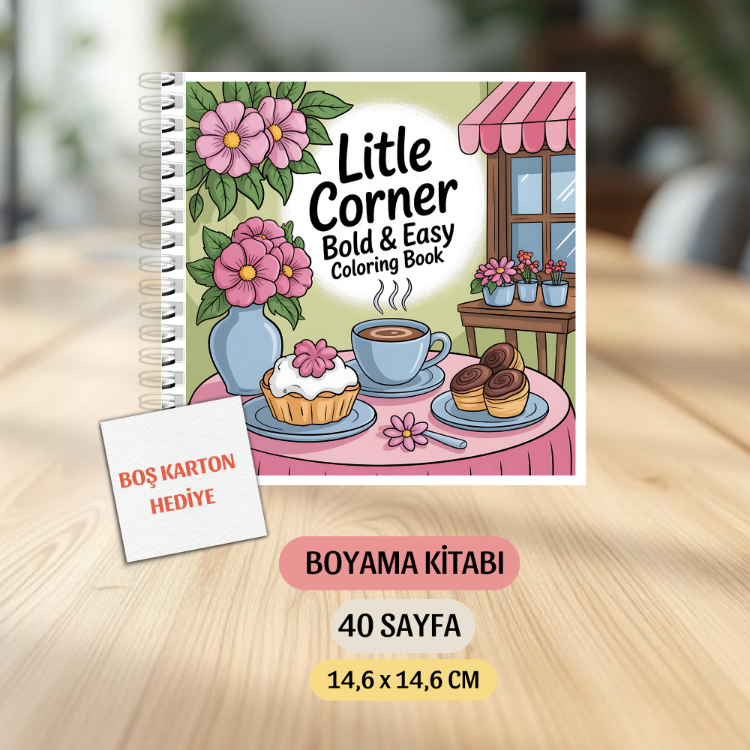 Boyama Kitabı, Köşeli Tatlı Ev Boyama KŞ00017