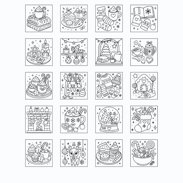 Cozy Girl Christmas Boyama Kitabı KU0028