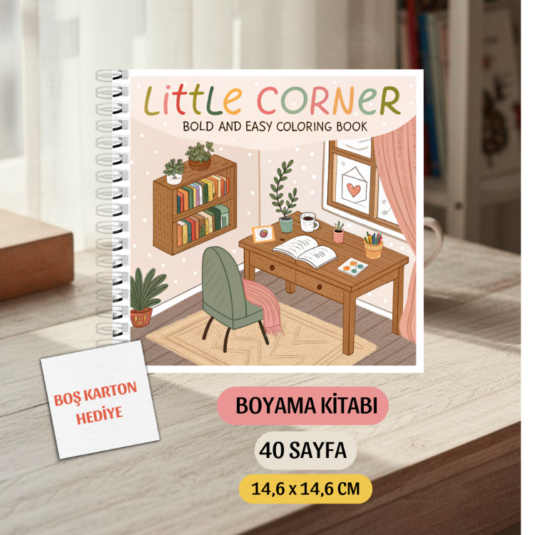 Boyama Kitabı, Köşeli Tatlı Ev Boyama KŞ00003