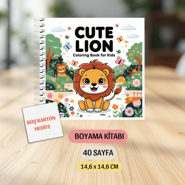 Tatlı Aslan Boyama Kitabı  KŞ00038