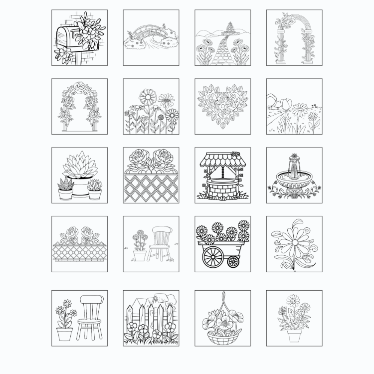 Boyama Kitabı, Blooming Corner, Coloring Book KŞ00033