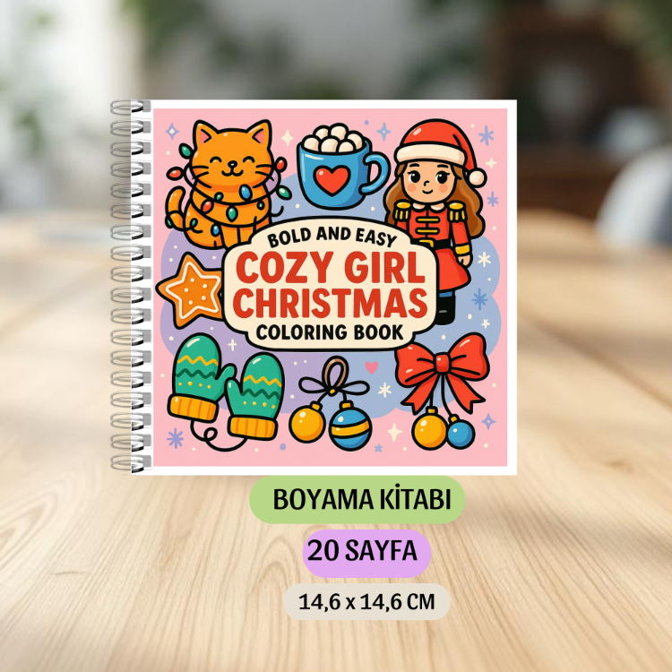 Cozy Girl Christmas Boyama Kitabı KU0028