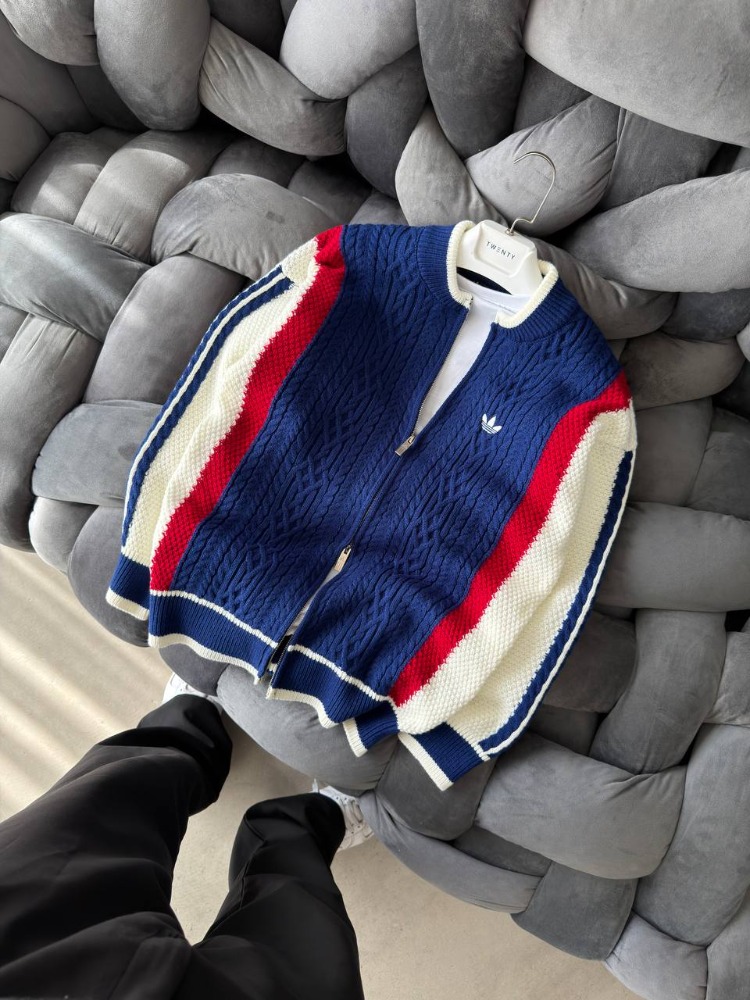 Adidas Mavi Triko Hırka