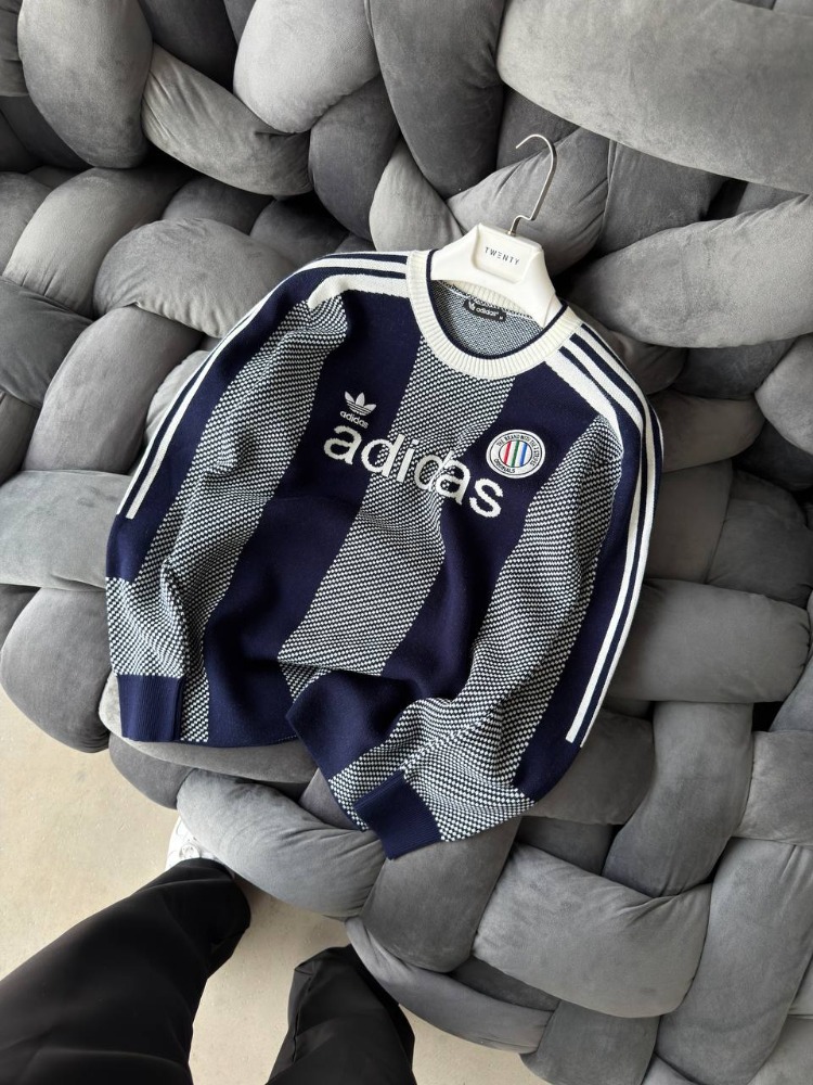 Adidas Lacivert Triko Kazak
