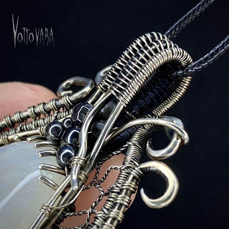 Alien Cocoon - Moonstone Pendant