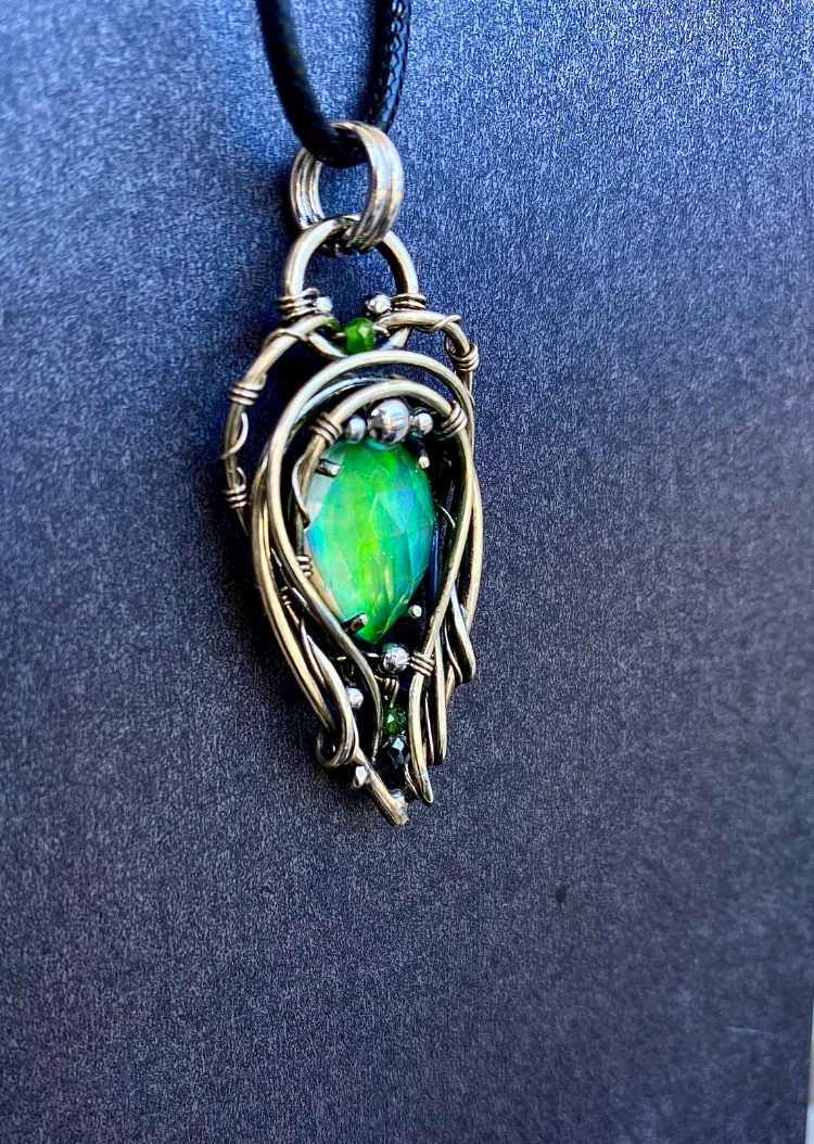 Green Spirit - Aurora Opal Pendant
