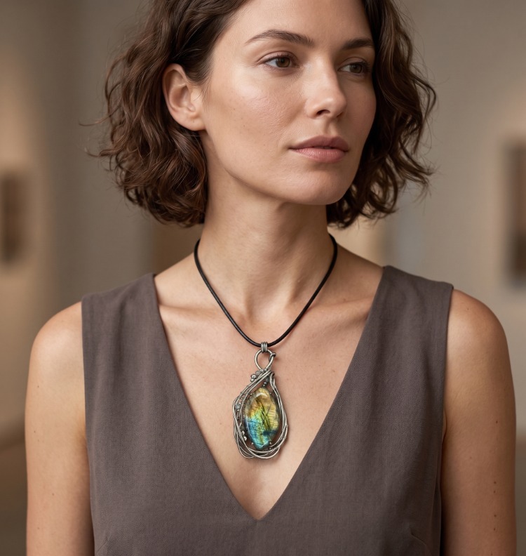 Secret Radiance - Labradorite Pendant